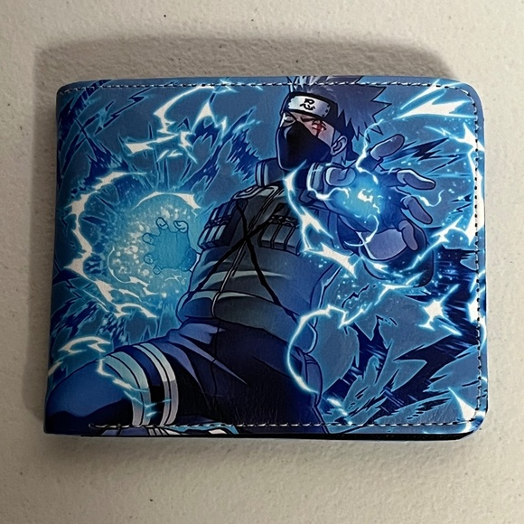 Unbranded Other - Naruto Kakashi Hatake Faux Leather Wallet Blue Anime New